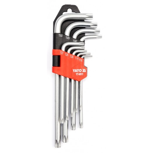 Σετ κλειδιών Torx 9pcs T10-T50 - YT-0511