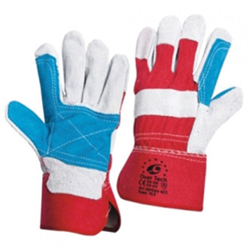 RED LEATHER GLOVES - VOREL 4233