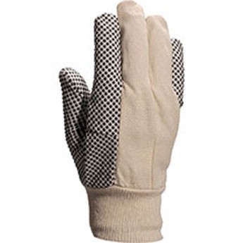 COTTON GLOVE WITH BLACK DOTS CP149