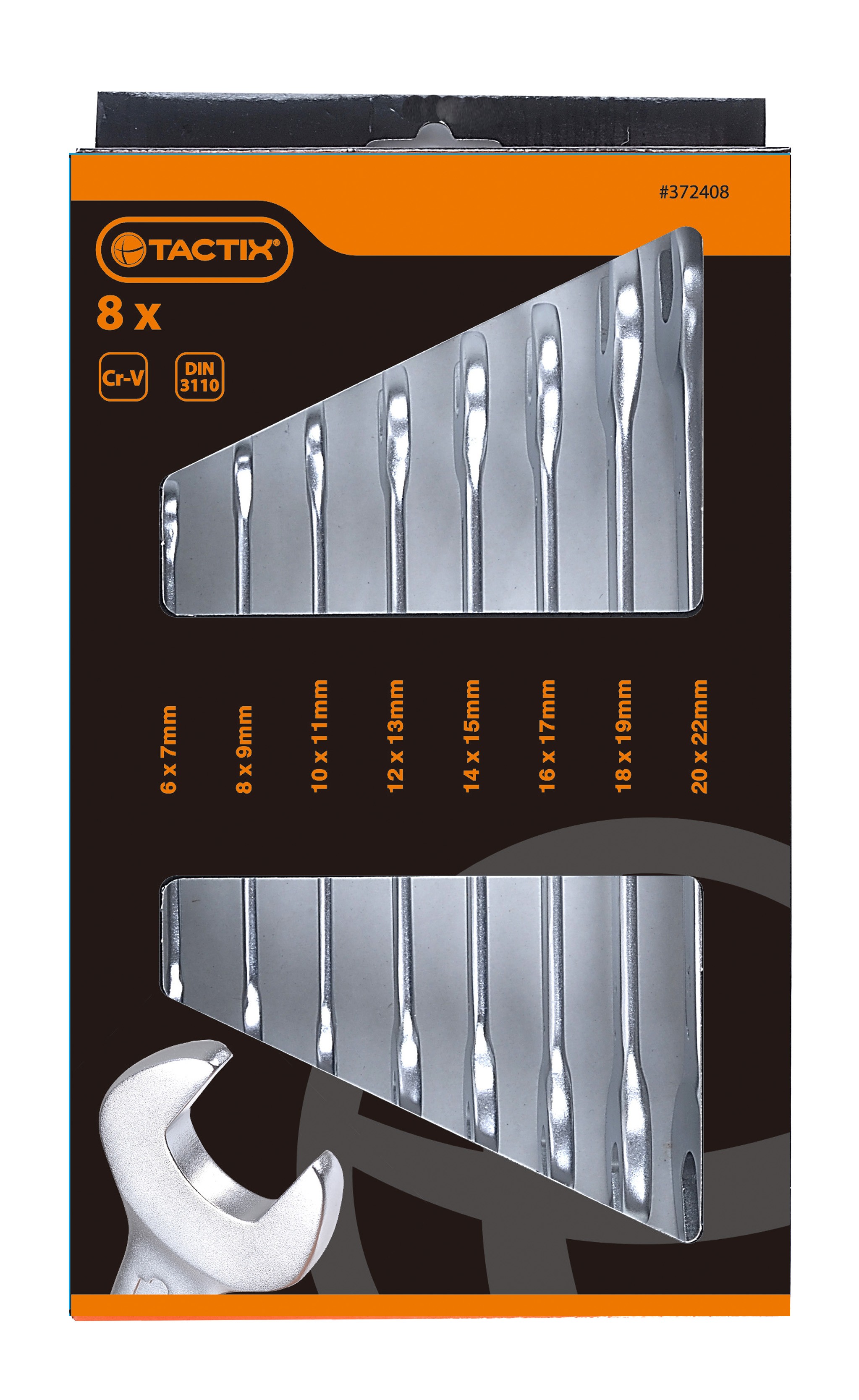 Double Open Wrench Set 8pcs - 372408