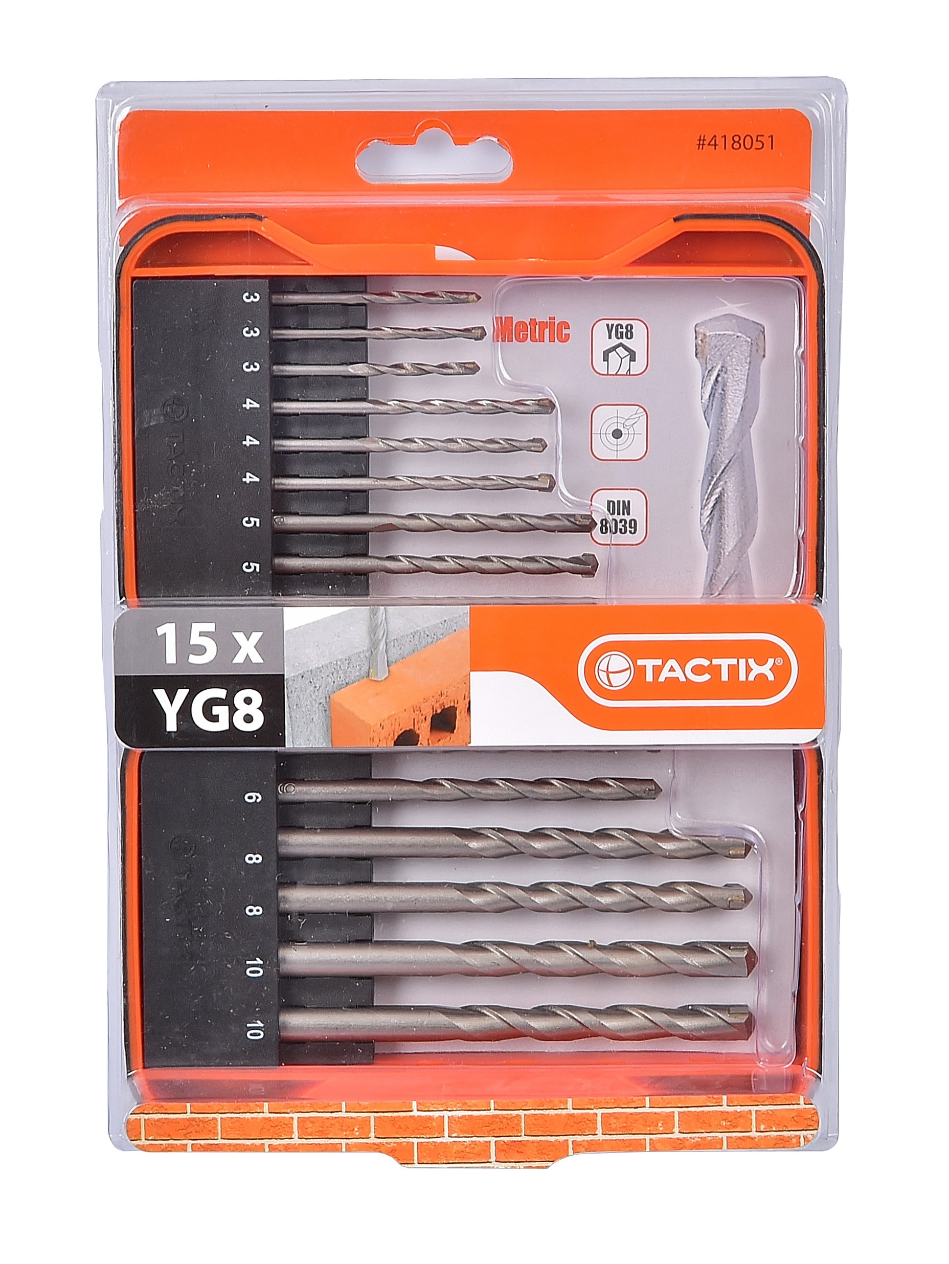 Concrete Drill Set 15pcs - 418051