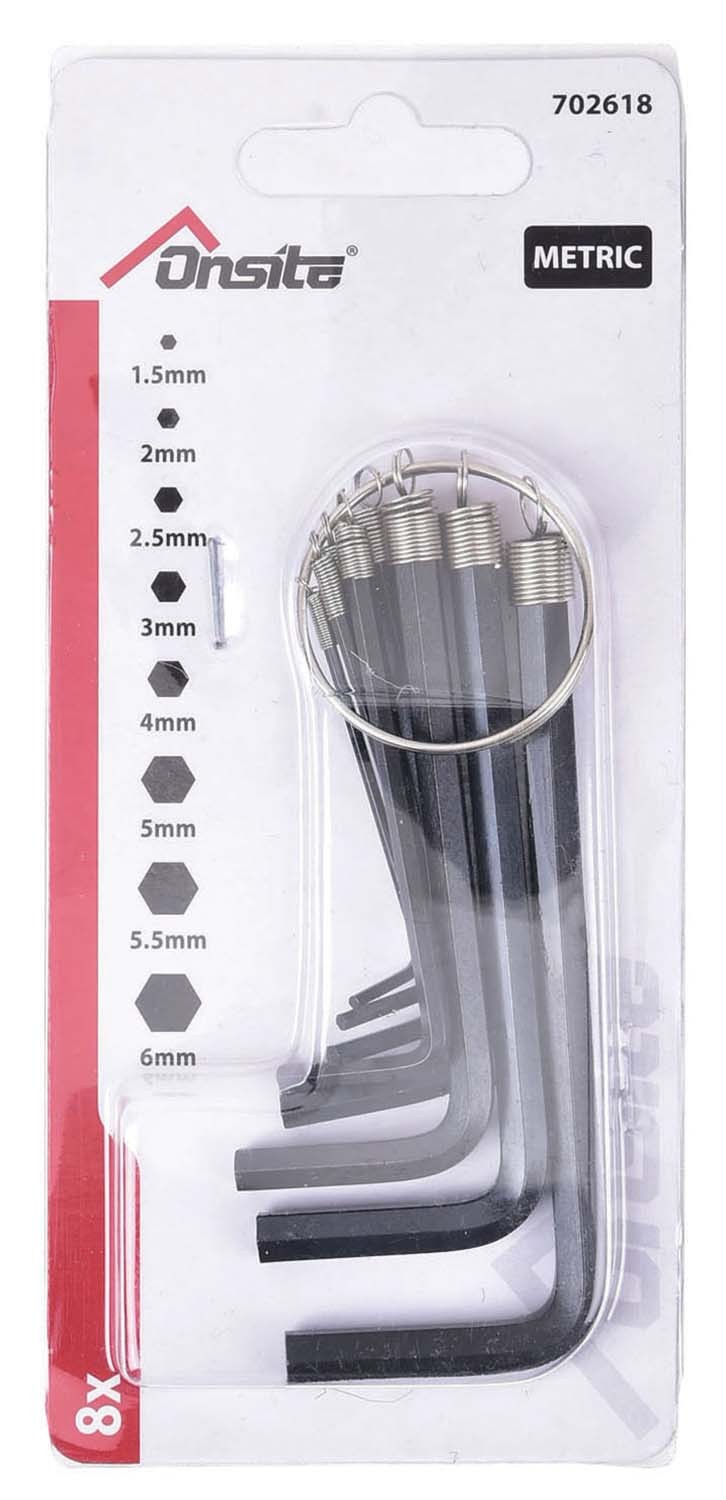 Hex Key Set - Metric Set 8pcs - 702618