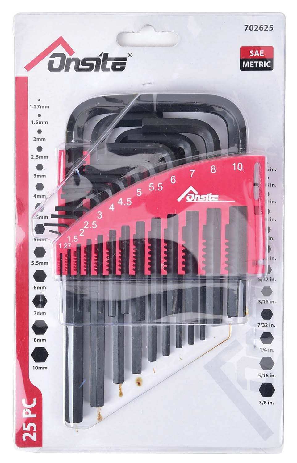 Hex Key 25pcs - 702625